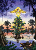 Louisiana Angel Bayou Christmas Cards